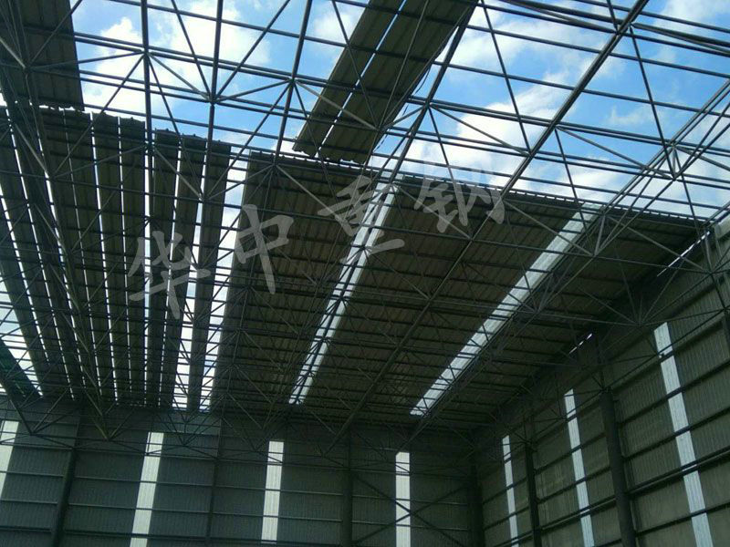 棗莊市樂豐建材有限公司50mx80m網(wǎng)架封閉工程